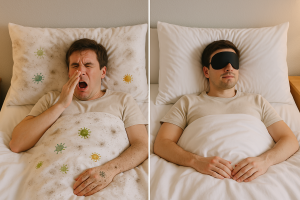 "تأثیر شستشوی کالای خواب در کاهش آلرژی و افزایش کیفیت خواب" 