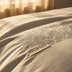 کلوزاپ پارچه روتختی ترک با دوخت ظریف و جنس ضد حساسیت، برچسب کیفیت و لوکس بودن 