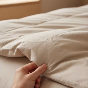 بررسی کیفیت و دوخت تمیز روتختی پنبه‌ای بادوام با لمس پارچه و نور طبیعی | نکات طلایی خرید روتختی