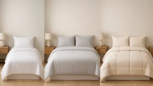 انواع لحاف لایت شامل مدل تک‌نفره، دو‌نفره و زمستانی با طراحی سبک و باکیفیت، مناسب برای تمام فصول و هر نوع تخت‌خواب 