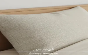 «نمای نزدیک بافت طبیعی کتان پنبه به‌عنوان یکی از گزینه‌های بهترین جنس روبالشتی برای پوست حساس»

