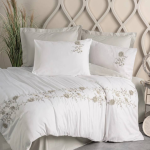 سرویس کتان باکس مدل Tc68 با طراحی سه‌بعدی و رنگ سفید کرم