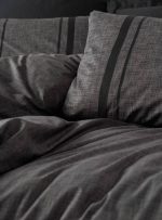 سرویس خواب کتان  | ۴ تیکه دو نفره مدل Plain کاور لحاف و تشک - تصویر 3