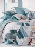 سرویس خواب کتان باکس ۴ تکه مدل Mode Line دو نفره - تصویر 2