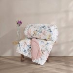 لحاف کتان باکس Dalya | لحاف طرح دار مخمل Velvet Yorgan فوق‌العاده نرم و لطیف