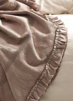 روتختی شاه سر Tziana | ست سه‌تکه کتان پنبه مناسب تخت دو نفره - تصویر 3