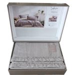 روتختی شاه سر Tziana | ست سه‌تکه کتان پنبه مناسب تخت دو نفره - تصویر 5