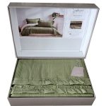 روتختی شاه سر Tziana | ست سه‌تکه کتان پنبه مناسب تخت دو نفره - تصویر 7