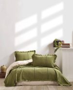 روتختی شاه سر Tziana | ست سه‌تکه کتان پنبه مناسب تخت دو نفره - تصویر 2