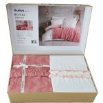 کاور اوزدلیک Ruffle | ست ۷ تکه مخصوص تخت دونفره - تصویر 8