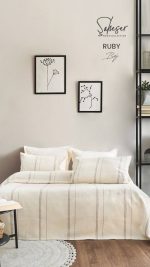 روتختی شاه سر Ruby | ست سه‌تکه کتان پنبه مناسب تخت دو نفره - تصویر 5