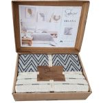 روتختی شاه سر Milena | ست ۳ تکه در دو رنگ خاص مناسب تخت دو نفره - تصویر 3