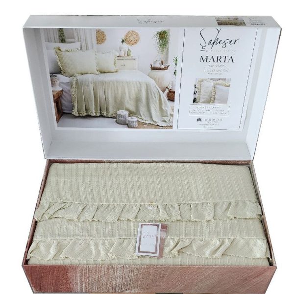روتختی شاه سر Marta | ست ۳ تکه در سه رنگ خاص مناسب تخت دو نفره - تصویر 11