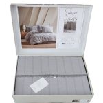 کاور شاه سر Jasmin | ست ۶ تکه لوکس با پارچه لطیف برای تخت دو نفره - تصویر 12