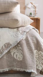 روتختی طرح برگ فورست | ست سه‌تکه لوکس مناسب تخت دو نفره - تصویر 7