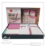 ست کاور دونفره ۶ تکه پنبه کتان Puff Nakisli Bellini Pembe در رنگ ها و طرح های متنوع - تصویر 8