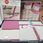 ست کاور دونفره ۶ تکه پنبه کتان Puff Nakisli Bellini Pembe در رنگ ها و طرح های متنوع - تصویر 9