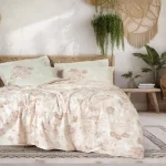 ست کاور دونفره ۴ تکه پنبه‌کتان مدل Dual ترک