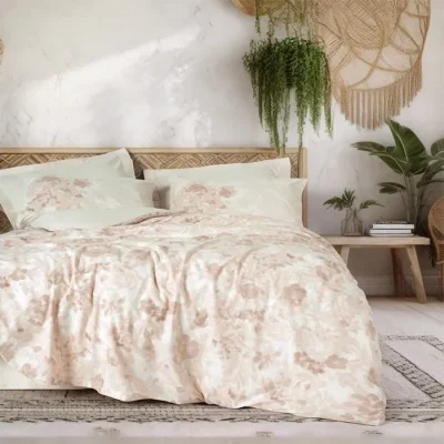 ست کاور دونفره ۴ تکه پنبه‌کتان مدل Dual ترک