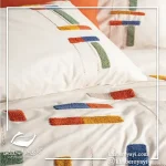 ست کاور دونفره ۶ تکه پنبه کتان Puff Nakisli Bellini Pembe در رنگ ها و طرح های متنوع - تصویر 11