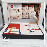 ست کاور دونفره ۶ تکه پنبه کتان Puff Nakisli Bellini Pembe در رنگ ها و طرح های متنوع - تصویر 12