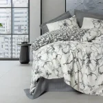 ست کاور دونفره ۴ تکه پنبه‌کتان مدل Balance ترک