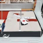 ست کاور دونفره ۶ تکه پنبه کتان Puff Nakisli Bellini Pembe در رنگ ها و طرح های متنوع - تصویر 14