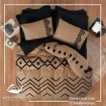 ست کاور دونفره ۶ تکه پنبه کتان Puff Nakisli Bellini Pembe در رنگ ها و طرح های متنوع - تصویر 16