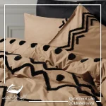 ست کاور دونفره ۶ تکه پنبه کتان Puff Nakisli Bellini Pembe در رنگ ها و طرح های متنوع - تصویر 17