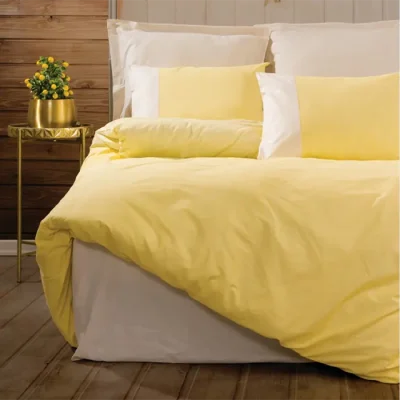 ست کاور دونفره ۴ تکه پنبه‌کتان مدل Plain ترک