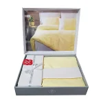 ست کاور دونفره ۴ تکه پنبه‌کتان مدل Plain ترک - تصویر 2