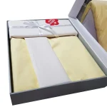 ست کاور دونفره ۴ تکه پنبه‌کتان مدل Plain ترک - تصویر 4