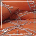 ست کاور دونفره ۶ تکه پنبه کتان Puff Nakisli Bellini Pembe در رنگ ها و طرح های متنوع - تصویر 23