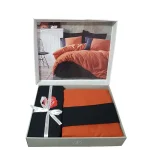 ست کاور دونفره ۴ تکه پنبه‌کتان مدل Plain ترک - تصویر 3