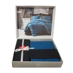 ست کاور دونفره ۴ تکه پنبه‌کتان مدل Plain ترک - تصویر 3