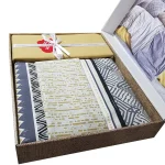 ست کاور دونفره ۴ تکه پنبه‌کتان مدل Toprak ترک - تصویر 2