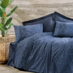 ست کاور دونفره ۴ تکه پنبه‌کتان مدل Plain ترک - تصویر 5