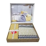 ست کاور دونفره ۴ تکه پنبه‌کتان مدل Toprak ترک - تصویر 4