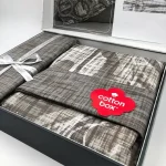 ست کاور دونفره ۴ تکه پنبه‌کتان مدل Modern ترک - تصویر 4