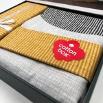 ست کاور دونفره ۴ تکه پنبه‌کتان مدل Modern ترک - تصویر 3