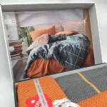 ست کاور دونفره ۴ تکه پنبه‌کتان مدل Modern ترک - تصویر 3