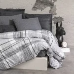 ست کاور دونفره ۴ تکه پنبه‌کتان مدل Modern ترک