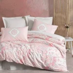 ست کاور دونفره ۴ تکه پنبه‌کتان مدل Bohem ترک