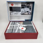 ست کاور دونفره ۴ تکه پنبه‌کتان مدل Modern ترک - تصویر 4