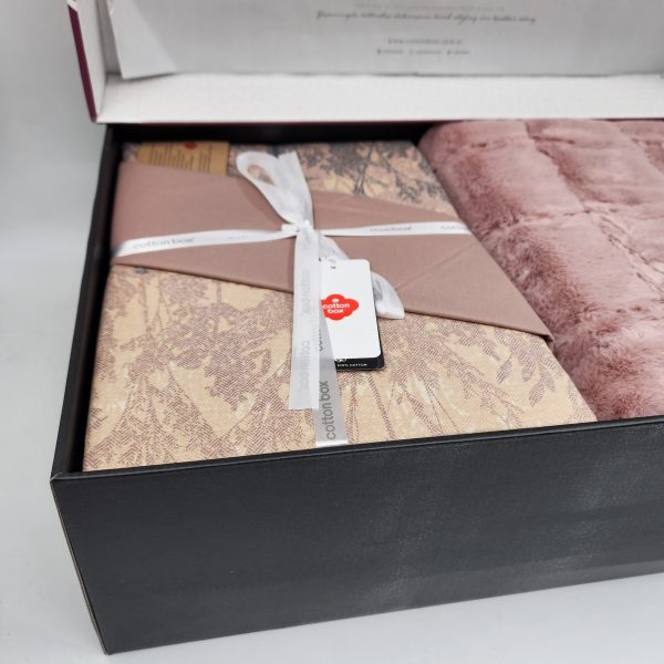 ست کاور و پتو پنبه‌ای دو نفره ۵ تکه Cotton Box - تصویر 5
