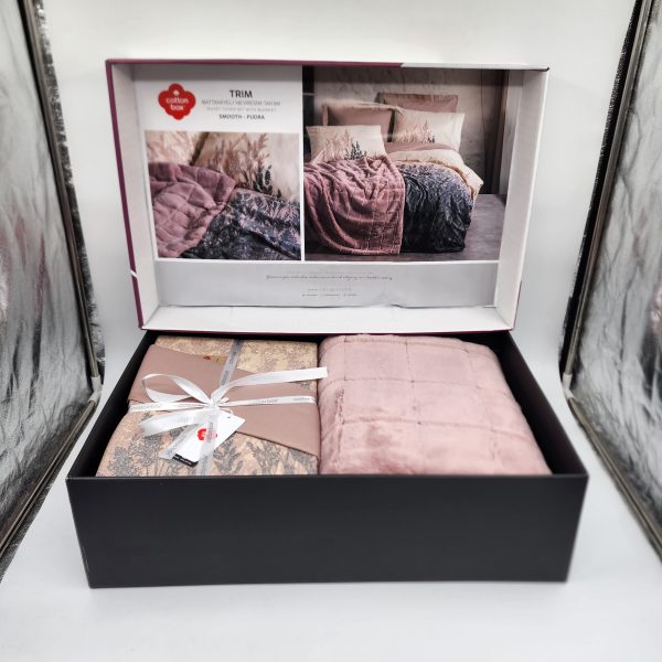 ست کاور و پتو پنبه‌ای دو نفره ۵ تکه Cotton Box - تصویر 4