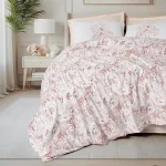 ست کاور دونفره ۴ تکه پنبه‌کتان مدل Bohem ترک