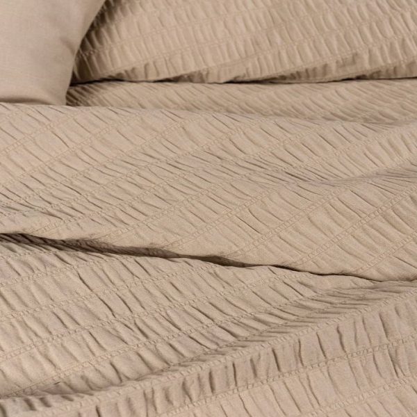 ست کاور دونفره ۶ تکه پنبه‌کتان مدل Liny Cotton Box ترک - تصویر 2