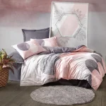 ست کاور دونفره ۴ تکه پنبه‌کتان مدل Mode Line ترک - تصویر 3