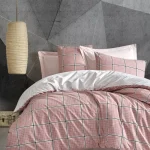 ست کاور دونفره ۴ تکه پنبه‌کتان مدل Minimal ترک